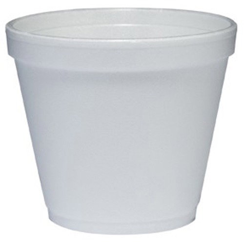 Dart Foam Food Containers - Serving - Disposable - White - Foam Body - 1000 / Case