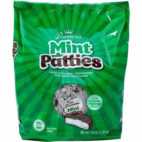 Green Rabbit Chocolate, Dark Chocolate, Peppermint, 3 lb, 175/Bag, Gluten-Free, Low Fat, Individually Wrapped