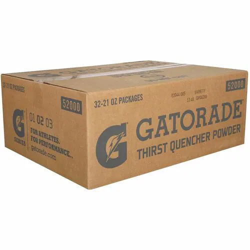 Gatorade Original Mix-and-Drink Powder Pouches - Powder - 1.31 lb - 2.50 gal Maximum Yield - Fruit Punch, Lemon Lime, Orange, Riptide Rush - 32 / Carton