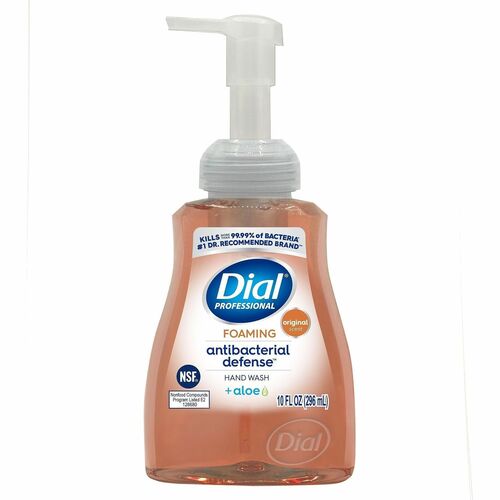Dial Professional Hand Wash, Antibacterial Defense, Foaming, Spring Water Scent, Aloe Vera, Pump Dispenser, 10 fl oz