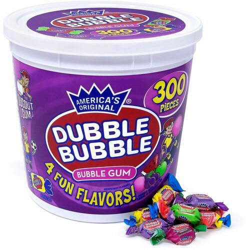 Green Rabbit, Chewing Gum, Assorted Flavors (Bubble Gum, Watermelon, Grape, Sour Apple), 300/CT