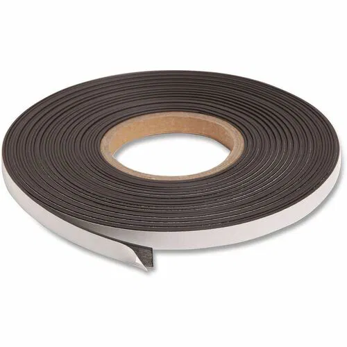 U Brands Magnetic Tape, 0.5" x 16.67 yd, Adhesive, Black