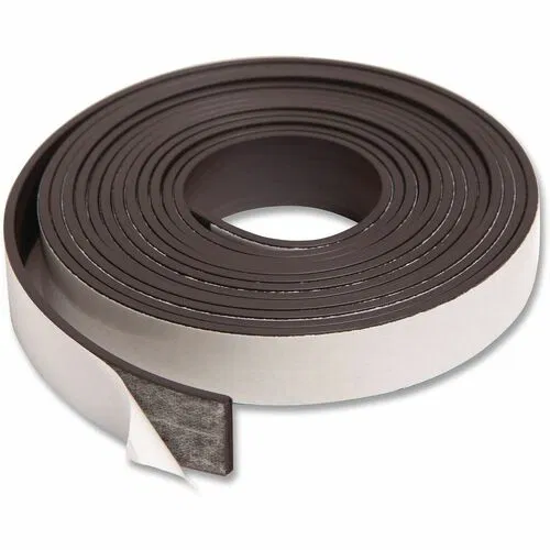 U Brands Magnetic Tape, 0.5" x 7 ft, Adhesive, Black