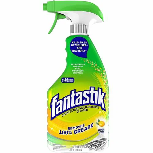 fantastik® All-Purpose Cleaner - For Multi Surface, Multipurpose - Spray - 32 fl oz (1 quart) - Lemon Scent - Recommended For: Virus Remover, Bacteria Remover, Grease Remover, Grime Remover, Smear Remover, Residue Remover, Dirt Remover, Odor Remover -