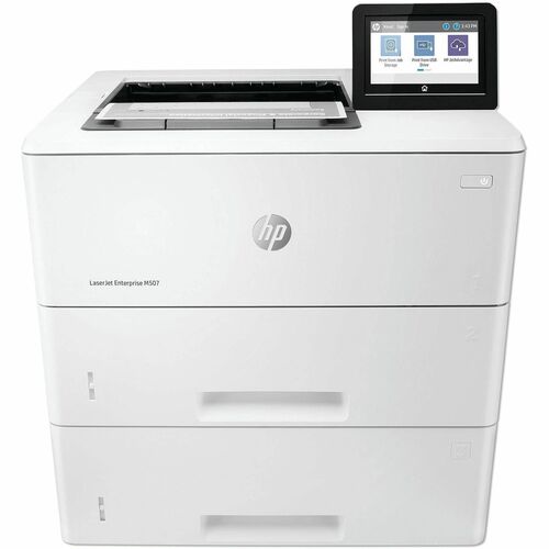 HP M507x Laser Printer, Monochrome, 43 ppm, 1200 x 1200 dpi, Automatic Duplex, 1200-Sheet Input, Gigabit Ethernet, Wi-Fi Direct