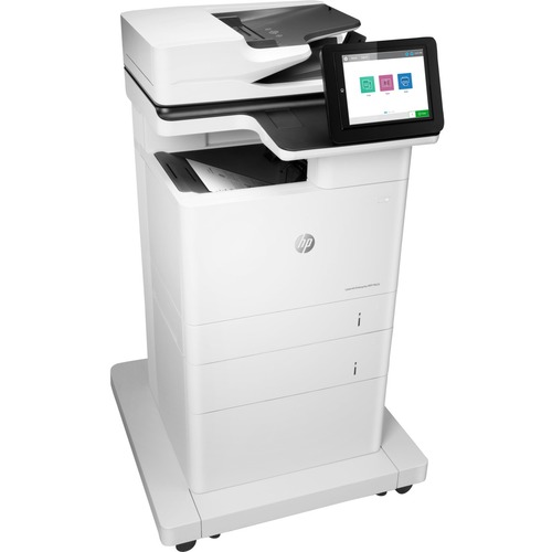 HP Laser Multifunction Printer, Floor-Standing, LaserJet M635, Monochrome, 65 ppm, 1200x1200 dpi, Duplex, 150-Sheet ADF, GigE