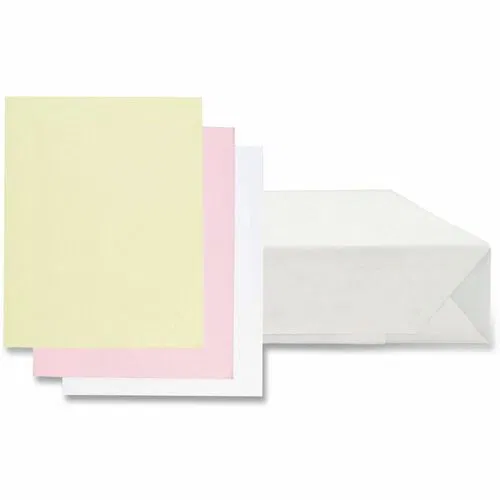 ICONEX Carbonless Paper - Letter - 8 1/2" x 11" - White, Canary, Pink - 5010 / Carton