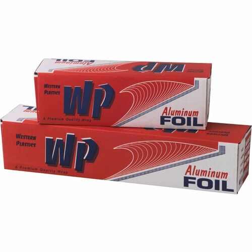 WP Foodservice Aluminum Foil - 12" Width x 500 ft Length - Sturdy - Aluminum Foil - Silver - 1 Each