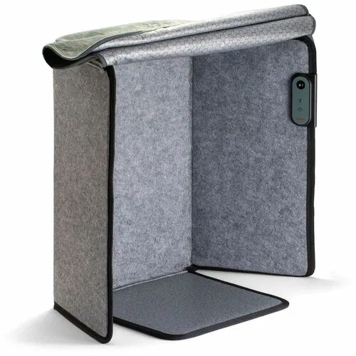 Victor Heetz Foot and Leg Warmer Deluxe - 23" Height x 15.5" Width x 11.5" Depth - Gray - 1 Each