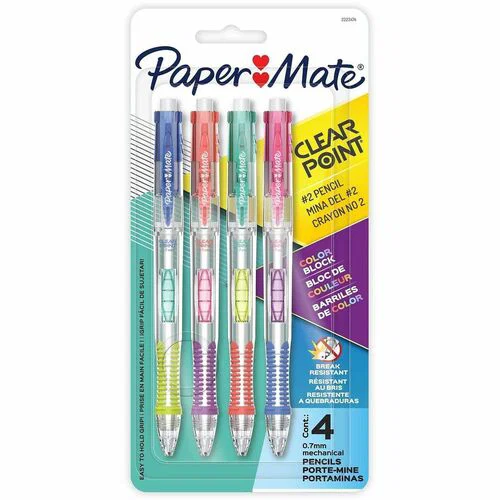 Paper Mate Clearpoint Mechanical Pencil - 0.7 mm Lead - 4 / Pack