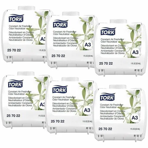 TORK Constant Air Fresheners Neutralizer Scent - Cartridge - 1.1 fl oz (0 quart) - 90 Day - Odor Neutralizer - 6 / Carton