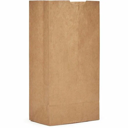 AJM #4 Extra Heavy-Duty Kraft Paper Grocery Bags - #4 - Natural Kraft - Paper - Grocery, Supplies - 500 / Carton
