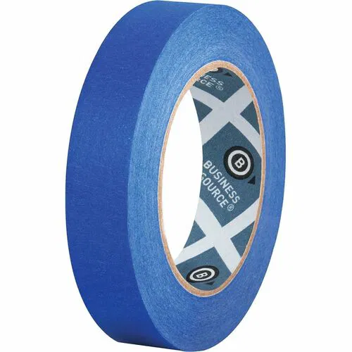 Business Source Multisurface Painter's Tape - 60 yd Length x 1" Width x 5.5 mil Thickness - Blue - For Multi Surface, Ceiling, Baseboard, Door, Window, Trim - 2 / Pack
