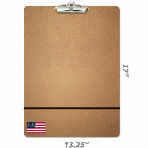 Officemate 13 1/4-inch x 17-inch Artist Sketch Board - Storage for Paper, Rubber Band - Fiberboard - Brown - 1 Each