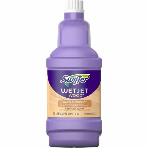 Swiffer WetJet MultiSurface Cleaner - For Multi Surface - 40.6 fl oz (1.3 quart) - Recommended For: Bacteria Remover, Dirt Remover, Grime Remover - Quick Drying - Purple - 4 / Carton