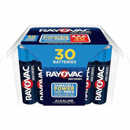 Rayovac Advanced High Energy AAA Batteries - For Flashlight, Mouse, Remote Control - AAA - 30 / Pack