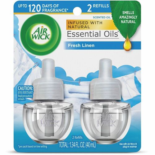 Reckitt Benckiser Linen Scented Oil Warmer Refill - Oil - 0.6 fl oz (0 quart) - Fresh Linen - 60 Day - 6 / Carton