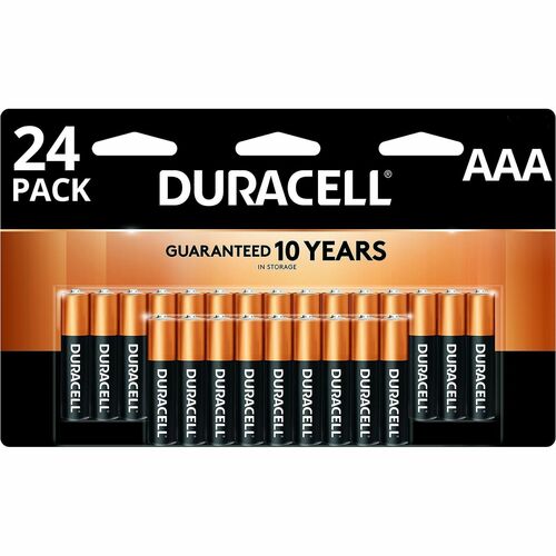 Duracell CopperTop Alkaline AAA Batteries - For Smoke Alarm, Flashlight, Lantern, Calculator, Pager, Door Lock, Camera, Recorder, Radio, CD Player, Medical Equipment, ... - AAA - 1.5 V - 24 / Pack