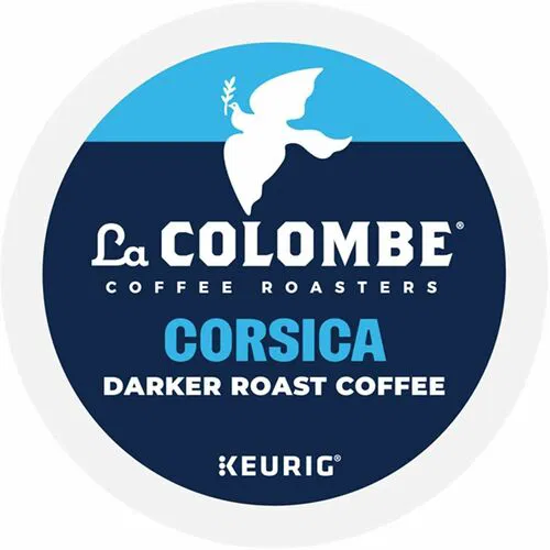 La Colombe K-Cup, Pod, Ground Corsica K-Cup Coffee Pods - Compatible with Keurig Brewer - Dark/Bold - K-Cup, Pod, Ground - Cocoa, Corsica - Kosher - 20 Boxes/Carton - 4 / Carton