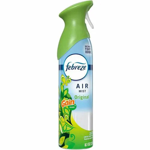 Febreze Air Mist Air Freshener Spray - Spray - 8.1 fl oz (0.3 quart) - Gain Original - Odor Neutralizer, Long Lasting - 6 / Carton