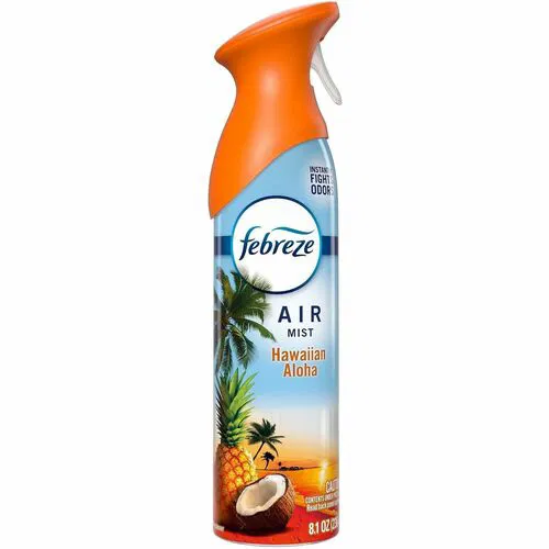 Febreze Air Mist Air Freshener Spray - Spray - 8.1 fl oz (0.3 quart) - Hawaiian Aloha - Odor Neutralizer, Long Lasting - 6 / Carton