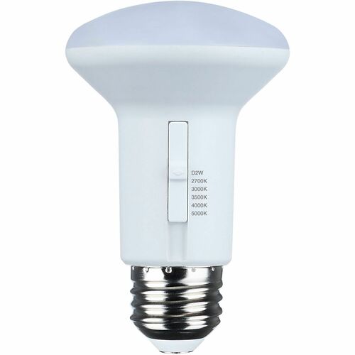 Satco LED R20 Reflector Bulbs - 5.80 W - 50 W Incandescent Equivalent Wattage - 120 V - 525 lm - Reflector - R20 Size - White - White, Warm White, Natural Light Light Color - E26 Base - 25000 Hour - 5000°K Color Temperature - 90 CRI - 120° Beam An