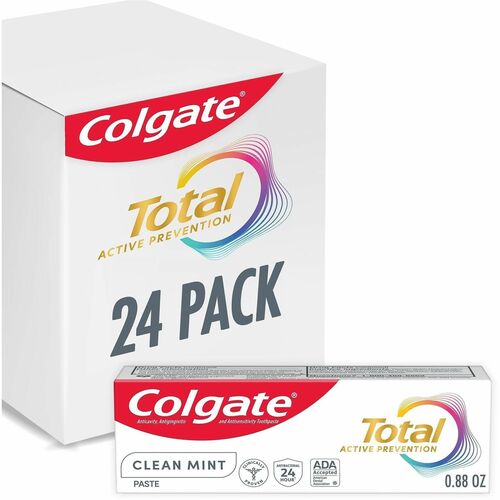 Palmolive Travel-Size Fluoride Toothpaste - White, Clean Mint - 24 / Carton