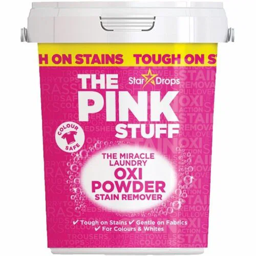 The Pink Stuff Laundry Oxi Powder Stain Remover - For Laundry, Fabric, Garment - Powder - 35.20 oz (2.20 lb) - Fresh, Clean Scent - Recommended For: Stain Remover - Cruelty-free - White - 6 / Carton