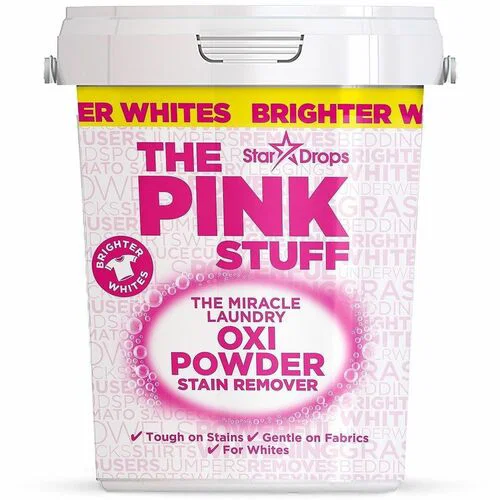 The Pink Stuff Laundry Oxi Powder Stain Remover - For Multipurpose - Powder - 35.20 oz (2.20 lb) - Fresh, Clean Scent - Recommended For: Stain Remover - Cruelty-free - White - 6 / Carton