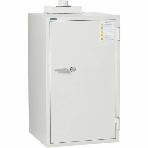Phoenix Battery Commander Safe - 7.03 ft³ - 2 Shelve(s) - Key Lock - Explosive Resistant, Fire Resistant, Heat Resistant - for Document - Internal Size 35.50" Height x 20" Width x 15.70" Depth - Overall Size 48" Height x 27.3" Width x 28" Depth - White - 