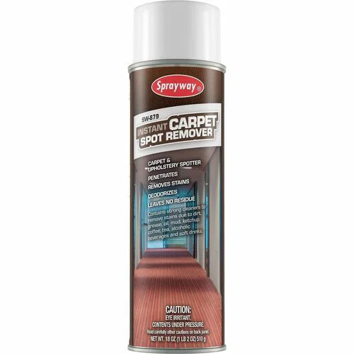 Sprayway Spot & Stain Remover - For Multipurpose - Spray - 20 fl oz (0.6 quart) - Mild Scent - Recommended For: Spot Remover, Stain Remover, Ink Remover, Coffee Remover, Oil Remover, Grease Remover, Lipstick Remover, Make-up Remover, Shoe Polish Remover, 