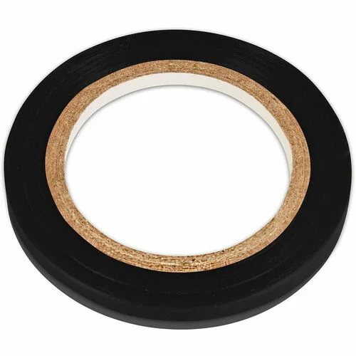 COSCO Decorative Tape, Glossy, 1/8" x 27 ft, Black, Removable Adhesive