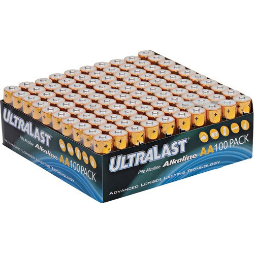 NABC UltraLast ULA100AAB AA Size General Purpose Battery - Alkaline - 1.5V DC