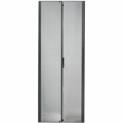 APC NetShelter SX 42U Perforated Split Door - Black - 42U Rack Height - 75.4" Height - 23.6" Width - 1" Depth