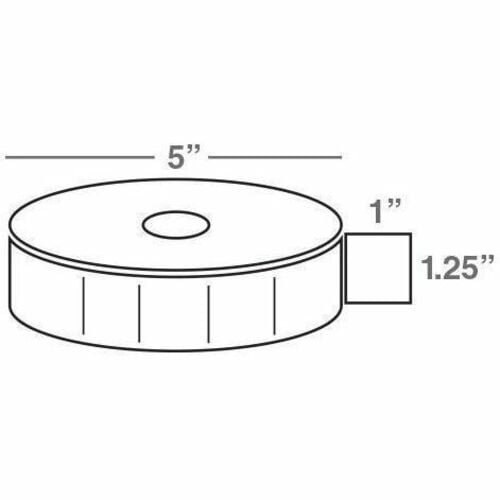 Wasp WPL305 Printer Label - 1.25" Width x 1" Length - 12 Roll