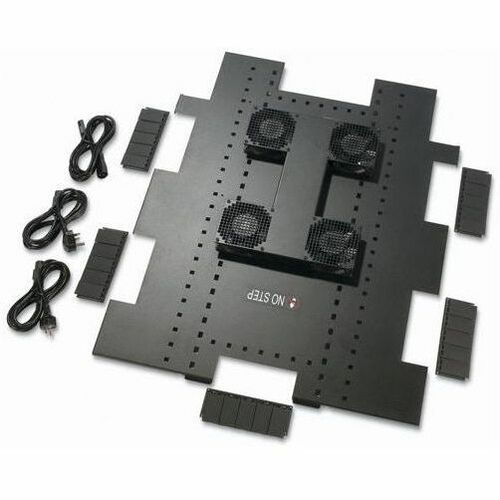Roof Fan Tray 208/230VAC 50/60HZ for NetShelter SX 750mm Wide x 1070mm Deep Enclosures - 208 V AC440 CFM - Black