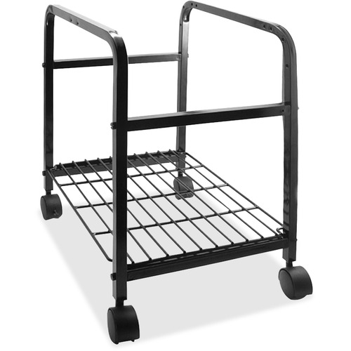 Advantus Heavy-Duty Mobile File Cart, 100 lb Capacity, 17.37" W x 14.37" D x 20" H, Black, Steel, for Hanging Files
