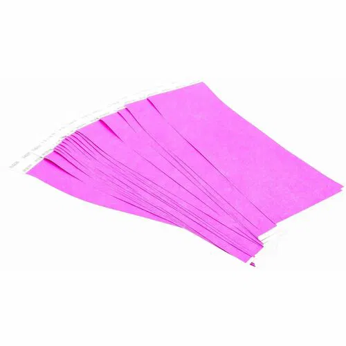 SICURIX Wristband, Standard, 10" W x 0.8" H, Purple, Tyvek, Sequentially Numbered, Tear-Resistant, 100/PK