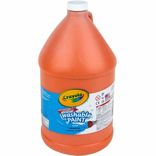 Crayola Activity Paint, 1 gal, Washable, Orange, Nontoxic