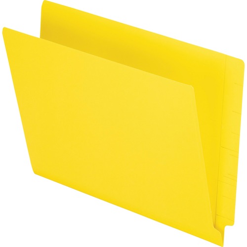 Pendaflex End Tab File Folders, Letter 8.5" x 11", 3/4" Expansion, 11 Pt Stock, Reinforced 2-Ply Tabs, Yellow, 100/Box