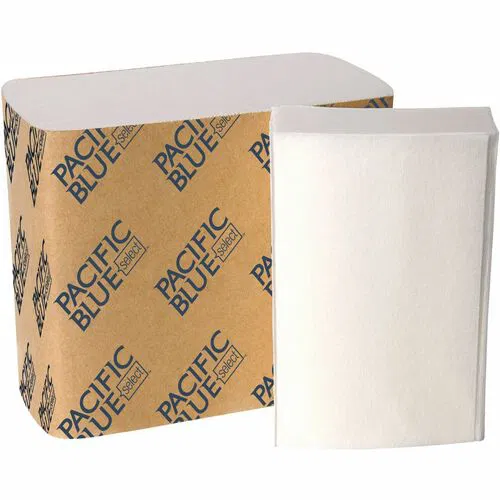 Safe-T-Gard Door Tissue Dispenser Refill, 4" x 10", White, 200/PK, 40/CT, for Dispenser/Receptacle