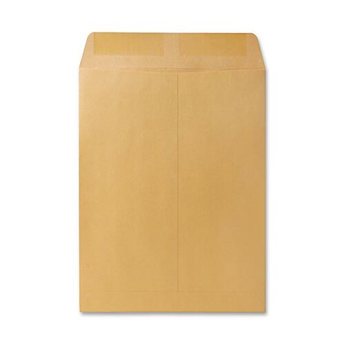 Quality Park Kraft Catalog Envelopes, 9.5" x 12.5", 28 lb, Gummed Closure, Reinforced Seams, Brown, 250/Box