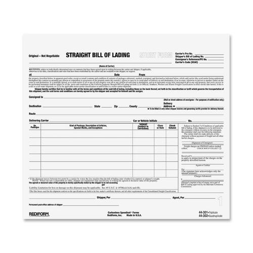 Bill of Landing Forms