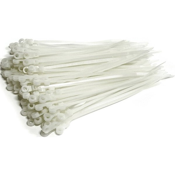 StarTech 6in Screw Mount Cable Ties 100 Pack, TAA - Keep your cables tidy and out of the way with StarTech.com's TCV155, the way to secure by screw or nail (not included) your cables to keep them up and out of the way. The TCV155 is 6" long and comes in a