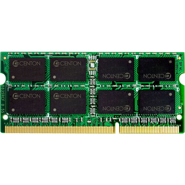 Centon 8GB DDR3 SDRAM Memory Module - 8 GB (2 x 4GB) - DDR3-1333/PC3-10600 DDR3 SDRAM - 1333 MHz - CL9 - Non-ECC - Unbuffered - 204-pin - SODIMM - Lifetime Warranty