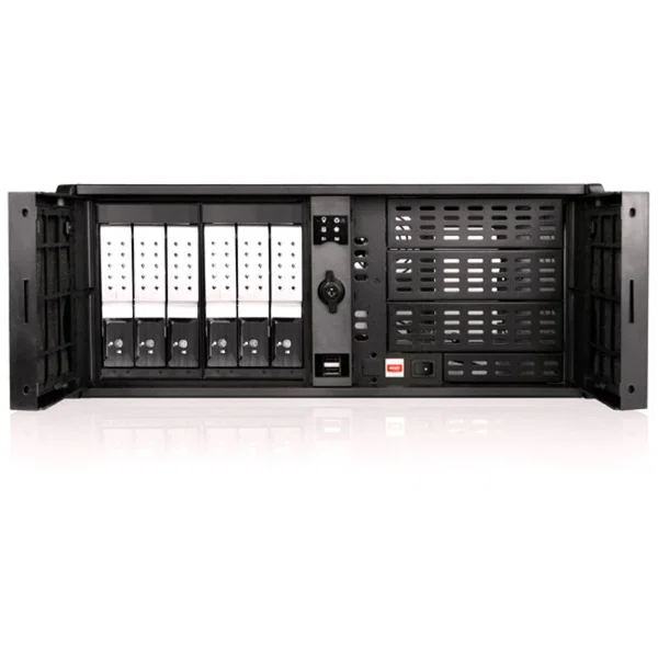 iStarUSA D Storm D-407P-DE6 System Cabinet - Rack-mountable - Black, Silver - Zinc-coated Steel, Plastic - 4U - 11 x Bay - ATX, EATX, Micro ATX Motherboard Supported - 2 x Fan(s) Supported - 3 x External 5.25" Bay - 7 x External 3.5" Bay - 1 x Internal 3.