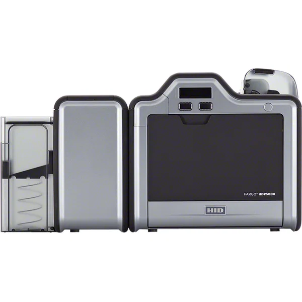 HID HDP5000 Desktop Dye Sublimation/Thermal Transfer Printer - Color - Card Print - Fast Ethernet - USB - LCD Display Screen - 26 Second Color - 300 dpi - 3.37" Width x 2.12" Length