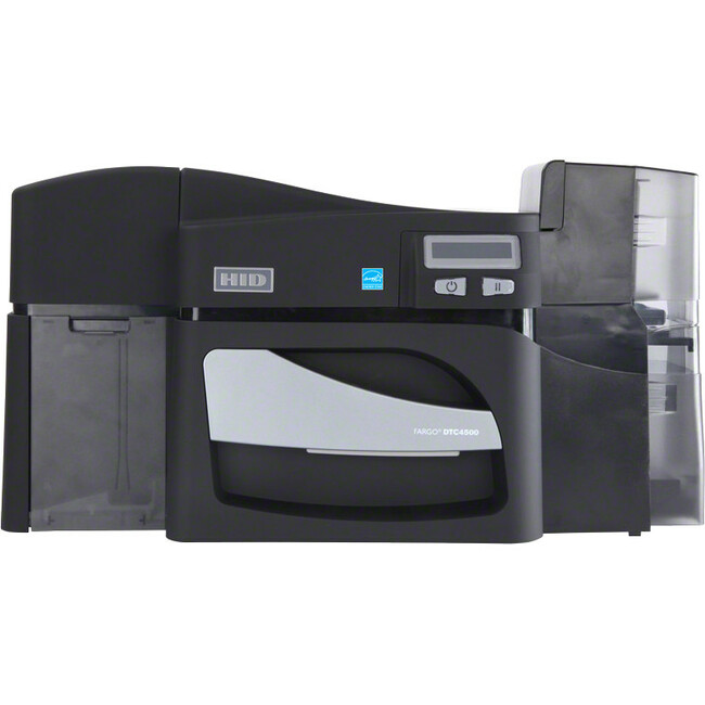 Fargo DTC4500E Desktop Dye Sublimation/Thermal Transfer Printer - Color - Card Print - Fast Ethernet - USB - LCD Display Screen - 2.11" Print Width - 6 Second Mono - 16 Second Color - 300 dpi - 2.13" , 2.06" Width x 3.38" , 3.31" Length