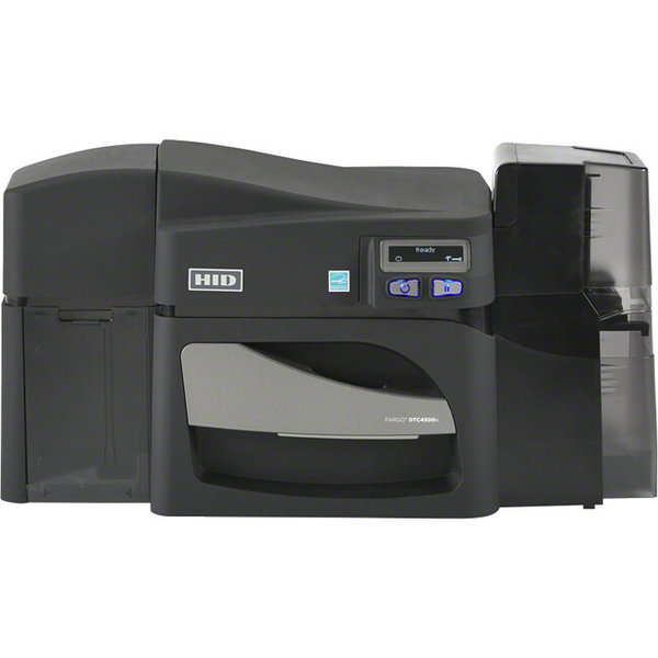 Fargo DTC4500E Single Sided Desktop Dye Sublimation/Thermal Transfer Printer - Color - Card Print - Fast Ethernet - USB - LCD Display Screen - 2.11" Print Width - 6 Second Mono - 16 Second Color - 300 dpi - 2.13" , 2.06" Width x 3.38" , 3.31" Length