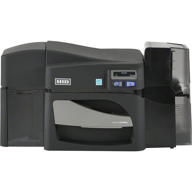 Fargo DTC4500E Desktop Dye Sublimation/Thermal Transfer Printer - Color - Card Print - Fast Ethernet - USB - LCD Display Screen - 2.11" Print Width - 6 Second Mono - 16 Second Color - 300 dpi - 2.13" , 2.06" Width x 3.38" , 3.31" Length